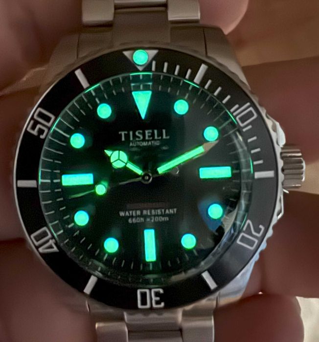 Tisell Submersible 40 mm Automatic Diver 200 m