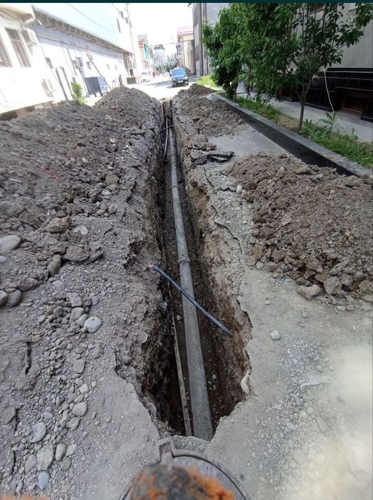 Канализатся, Водопррвод, траншея, яма ишларини тез ва кафолати бажарам