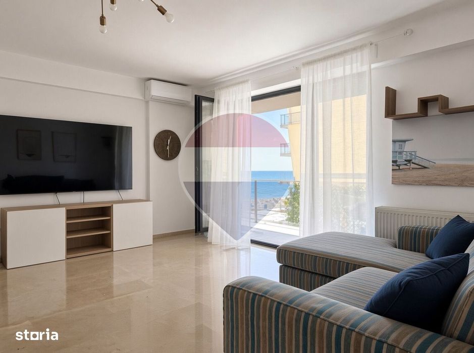 3 camere langa plaja cu parcare | terasa si vedere la mare
