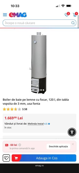 Boiler pe lemne