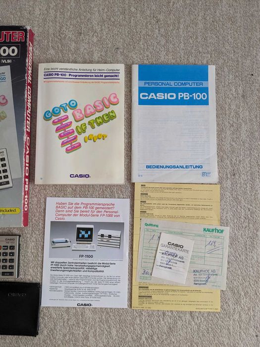 Casio PB100 cu Basic, in cutie in stare buna, 170 RONi