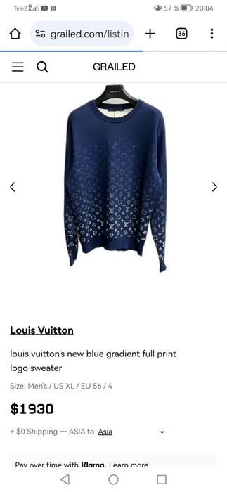 Louis Vuitton свитшот мужской