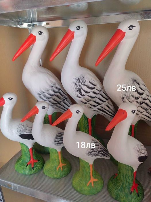 Фигури за дома и градината българско производство печена керамика