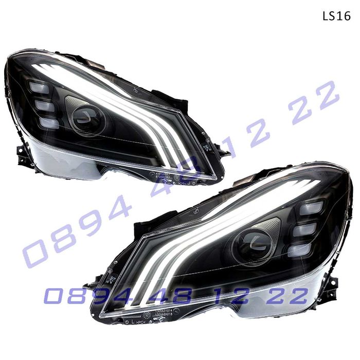 Тунинг LED фарове Mercedes C W204 Facelift 11-14 лед мерцедес ц фейс