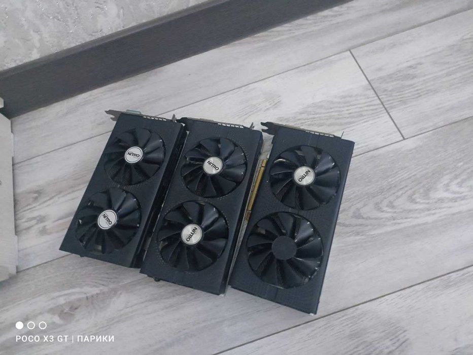Продаются видеокарты Sapphire  radeon 570rx 580rx 4Гб.