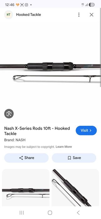 Mulinete Nash LR 8000 2 buc + 2 lansete Nash X series 10 ft , 3 lbs