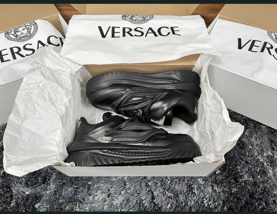 Adidasi Versace Odissea black barbati