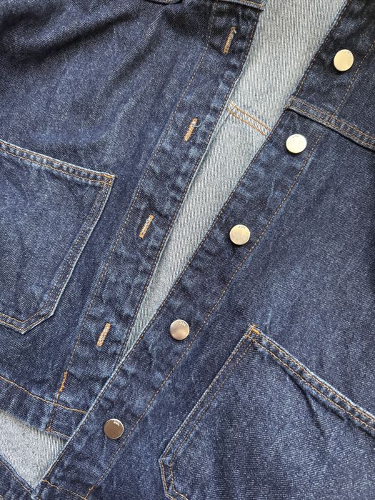 Тъмносиньо дънково яке ZARA
