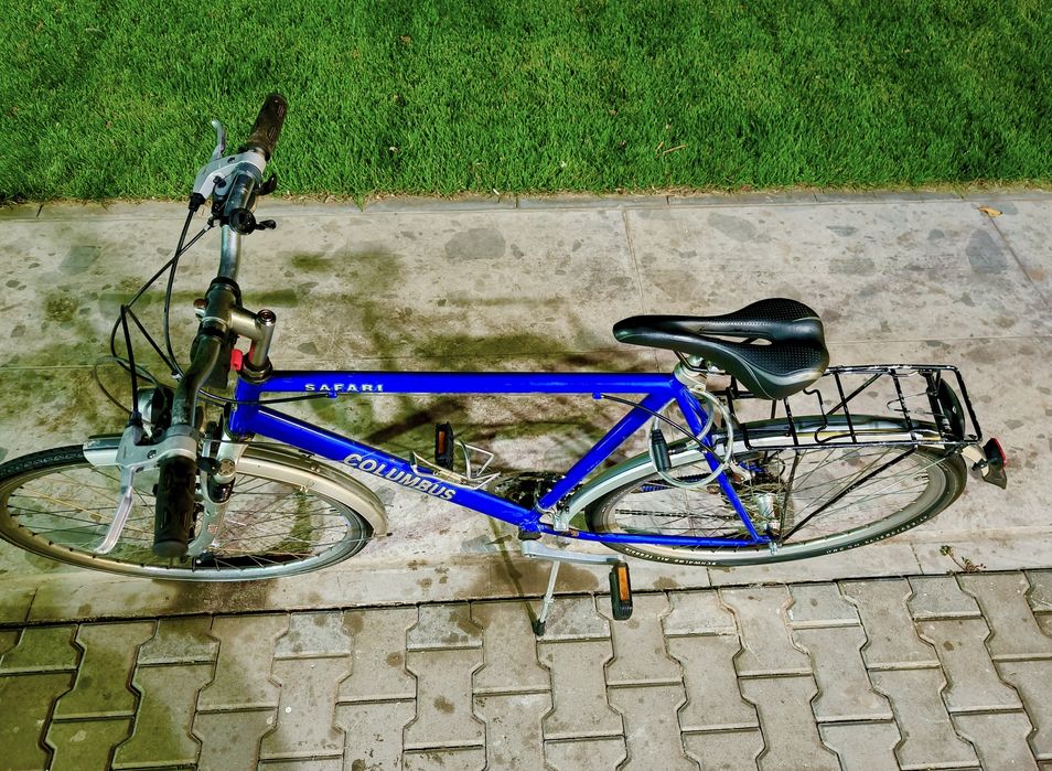 Bicicleta Columbus albastra roti 28