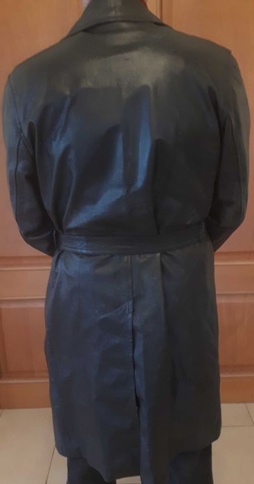 Haină lungă de piele, bărbați,  mărimea 50