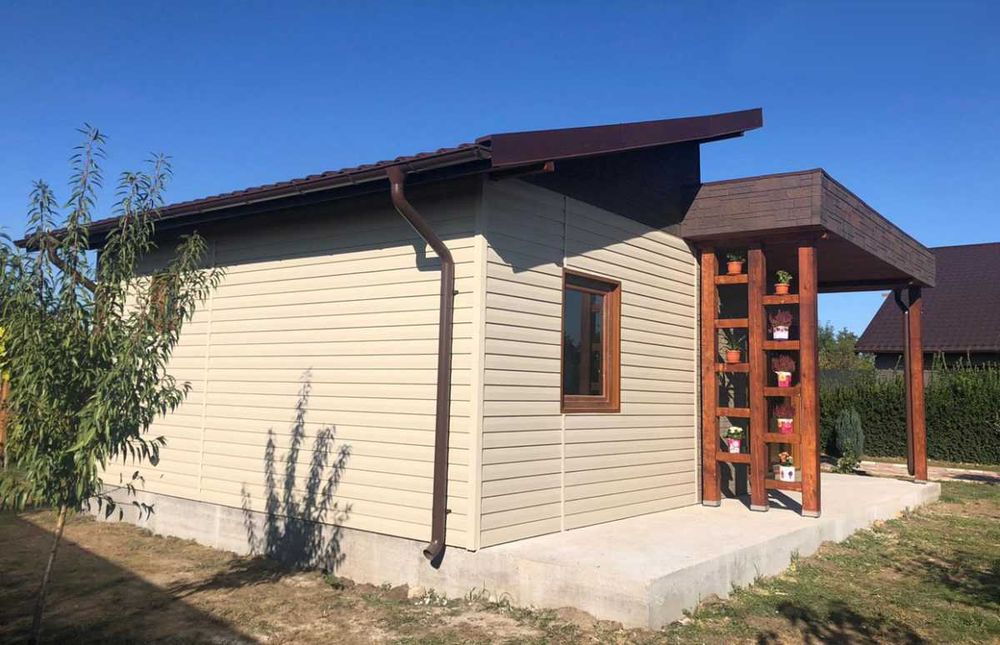 Casa Modulara, Garaje Auto si Containere stil birou din structura metalica si panou sandwich termoizolant