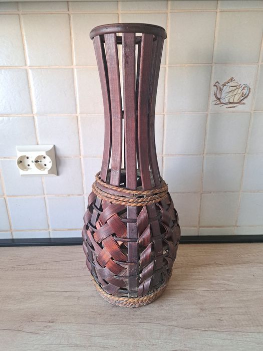 Vaza decorativa ratan sau bambus