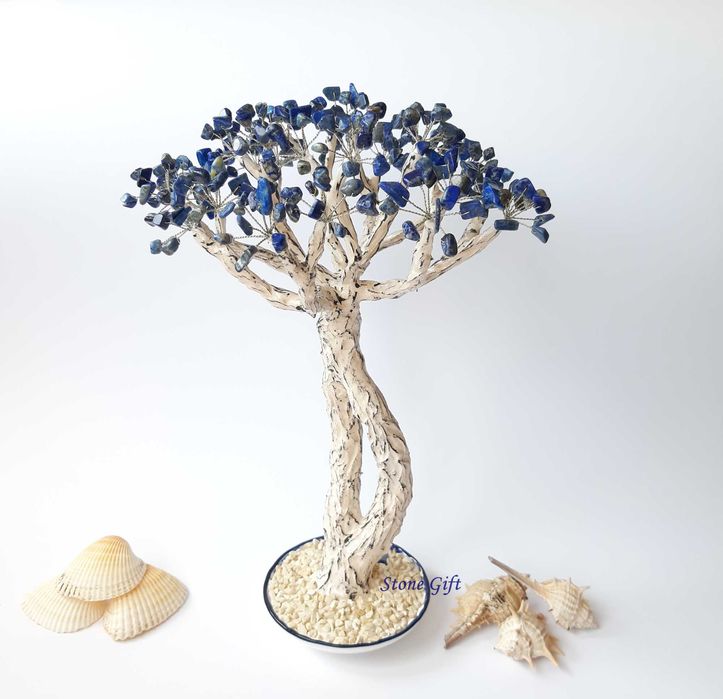 Дръвче Лазурит Лапис, Подарък Рожден ден, Подарък Кумове, Годишнина