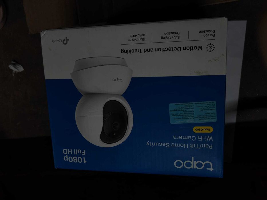 Camera de supraveghere Smart TP-Link Tapo C200 cu Pan/Tilt 360 grade, Full HD 1080P, Utilizare Baby Monitor Wireless Audio Video
