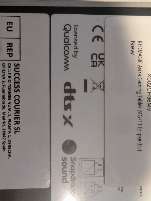 Tabletă de gaming REDMAGIC Astra 9.06 OLED Snapdragon 8 Elite 24GB+1TB