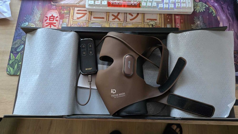 Set Masca Faciala Terapeutica cu LED - JOVS 4D Therapy Mask + JOVS masca gat + decolteu