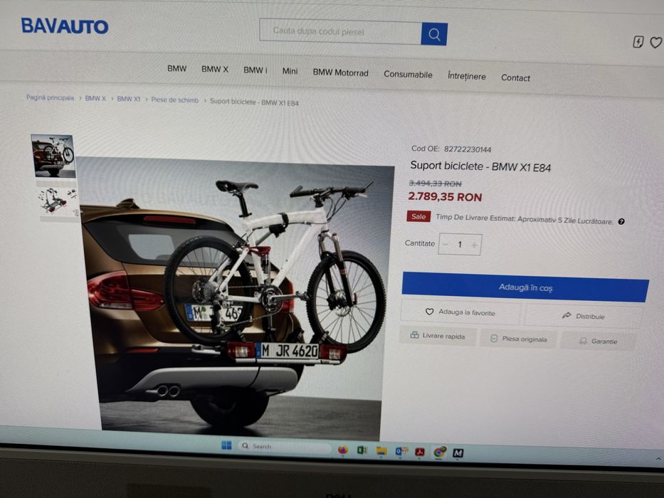 Suport biciclete BMW X1 E84