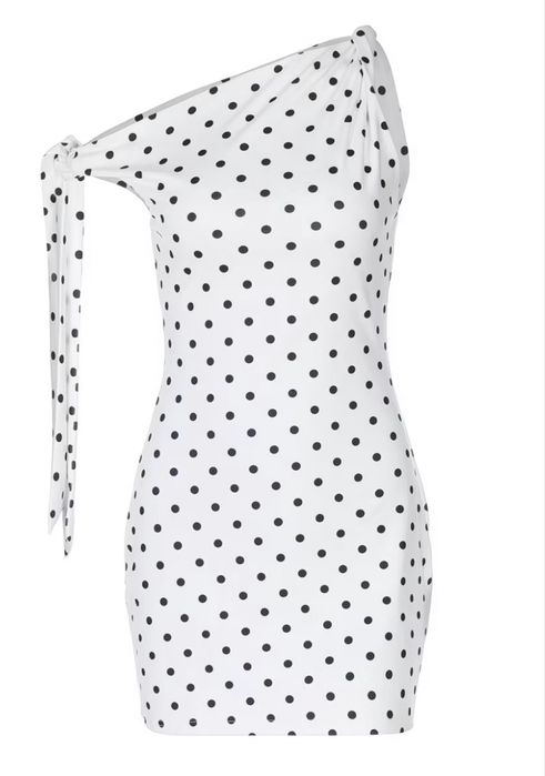 Платье мини polka dot