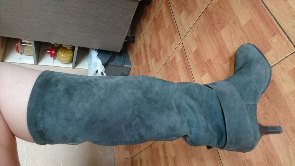 Весна -осень,сапоги на каблуке