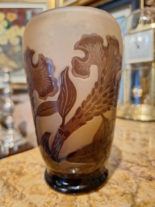 Sticla semnata Montesey art nouveau