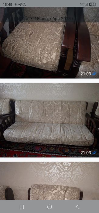 Продам диван, 2 кресла