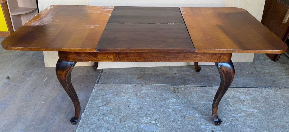 Masa Extensibila Vintage din Lemn; Masa Stil cu blat 140x100 cm