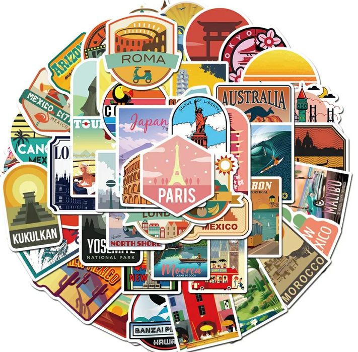 Наклейки   яркие