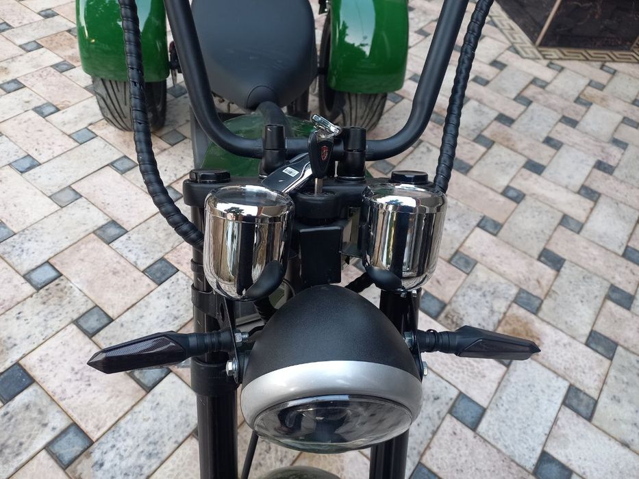 Электро скутер трех колёсный харли