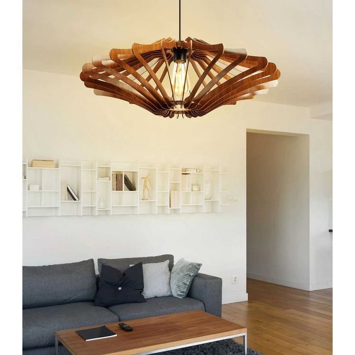 Модерна лампа HM7351.01, Цвят орех, МДФ, Последен брой, Промо цена!