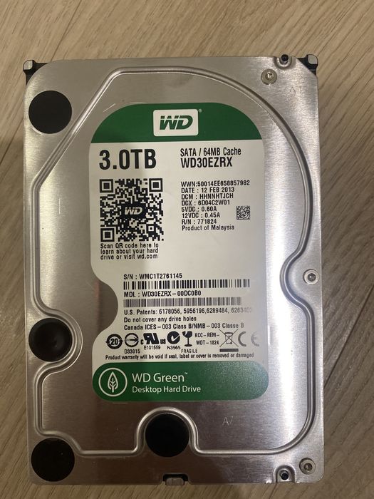 жёсткий диск для видеонаблюдения!