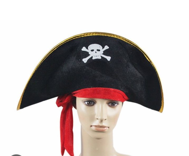 Шапка  пирата новогодняя
