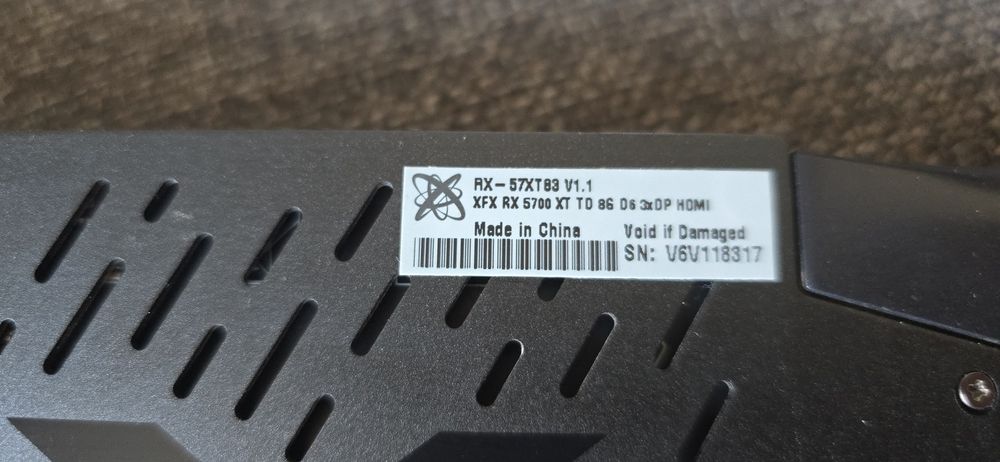 Placa Video Vga Ati RX 5700xt XFX 8Gb 5700 xt