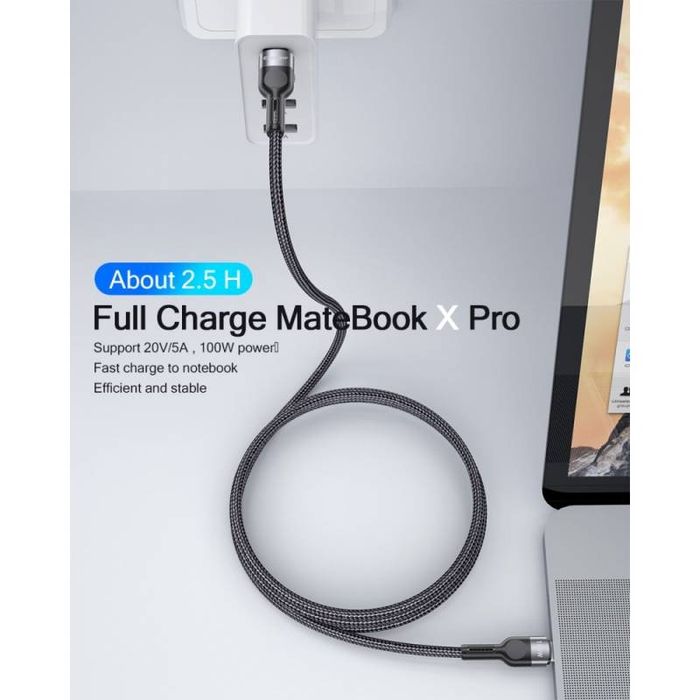 Кабел за зареждане Essager Type-C към Type-C кабел 100W