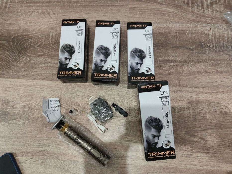 Mașină Tuns Ras Bărbierit Contur Barba Trimmer cu Acumulator