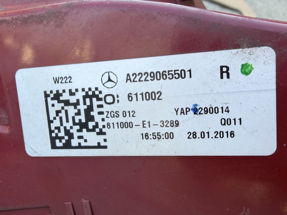 Stopuri, Stop stanga / Stop dreapta Mercedes S Class W222 2013-2017