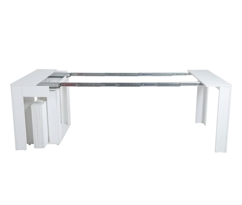 Стол консоль-трансформер, 200х100x76 см, ЛДСП, белый