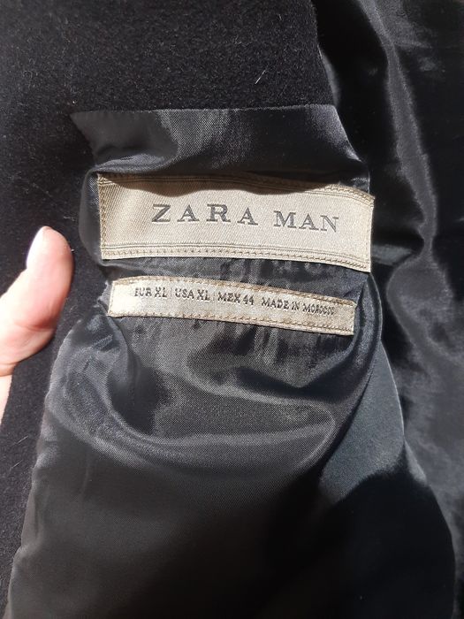 Мъжко вълнено палто Zara