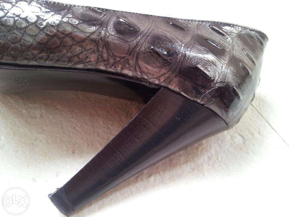 Manas Pantof deosebit negru-gri (lucrat manual)