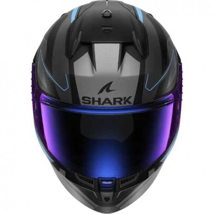Каска SHARK D-SKWAL 3 SIZLER MATT Black/Grey/Blue Размери: XS,S,M,L
