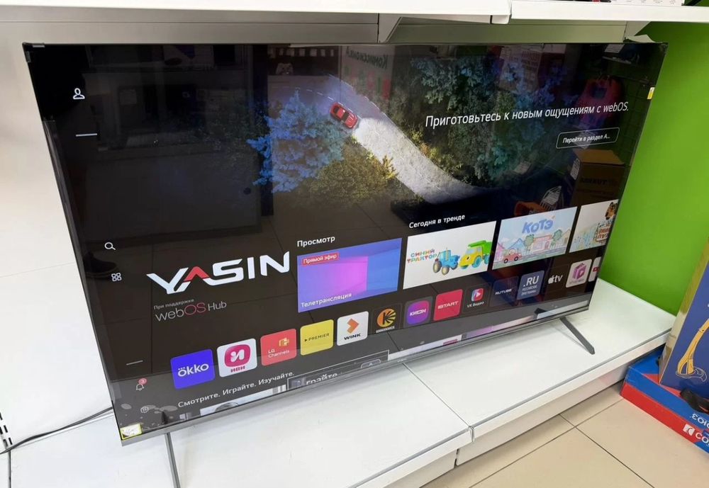 Yasin 165 см 4К smart tv телевизор