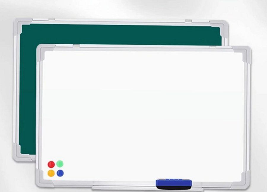 Магнитно-маркерная и меловая доска 40x60 см без самописцев