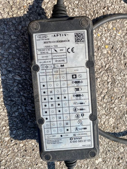 Домашна зарядна станция за електромобил.