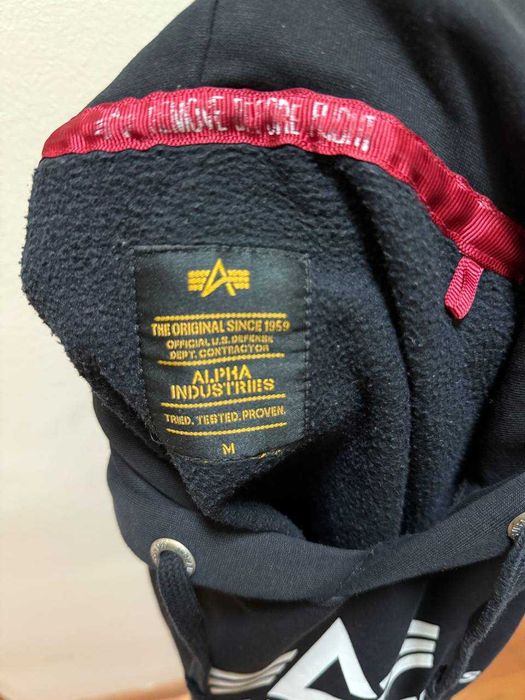 черен суичър Alpha Industries - M