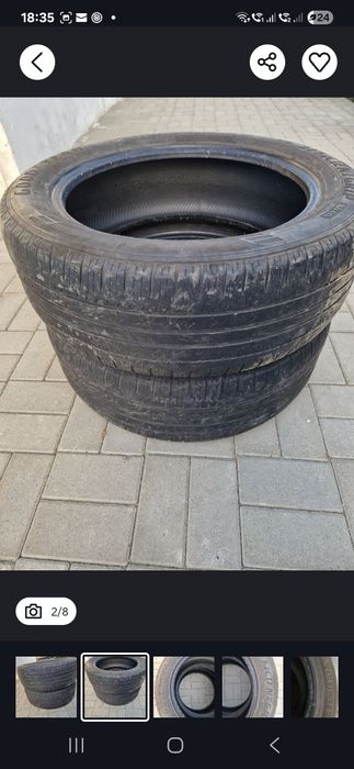 2 anvelope vara Goodyear 225.55.19/ 4anvelope iarna Vredestein 225.19