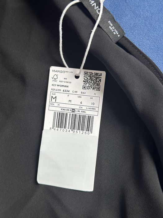 Rochie cu deschidere laterala, adimetrica, M, Mango, cu eticheta