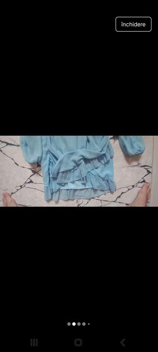 Rochie chiffon bleo M