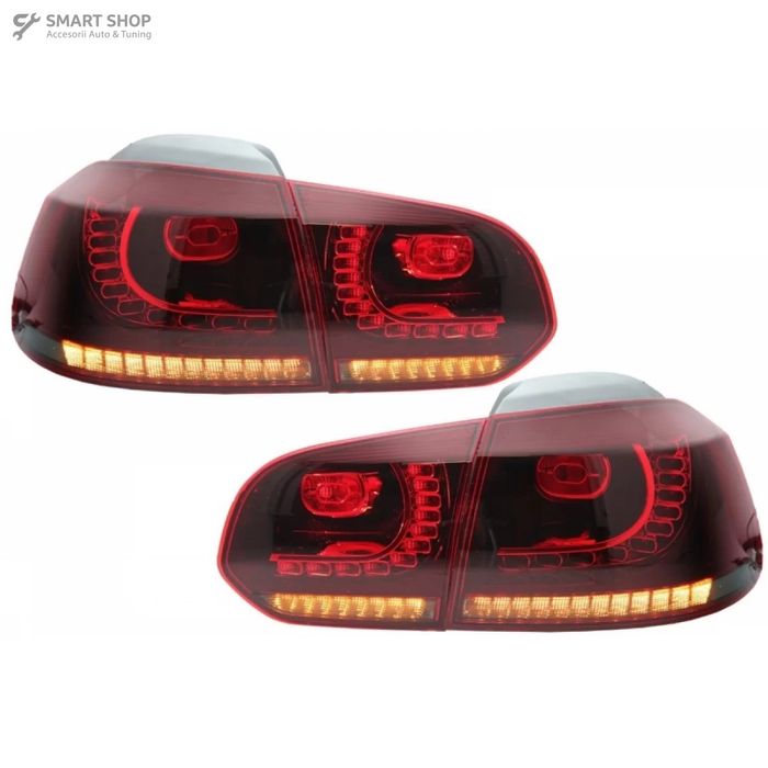 Bara Spate cu Stopuri Full LED VW Golf 6 VI (2008-2013) R20 Design Ros