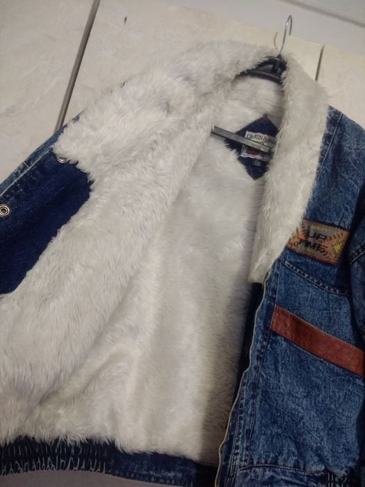 Джинсовая куртка  утеплённый
