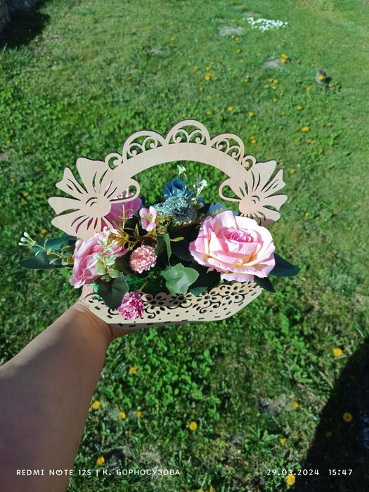 Аранжировки със сапунени и текстилни цветя