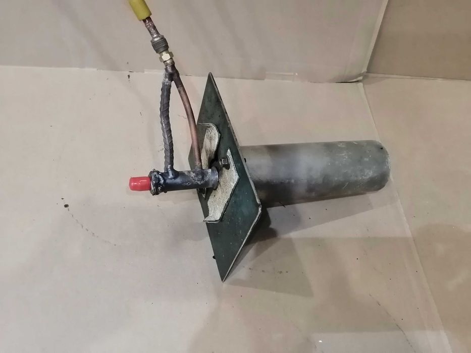 Компрессорная горелка №0 на отработке на мазуте полное сжигание